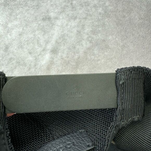 Gucci Black Gg Mesh Baseball Cap Hat Small - Picture 15 of 16